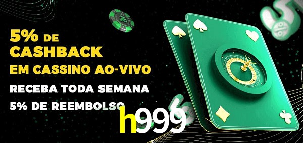 Promoções do cassino ao Vivo h999